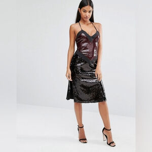 Sequined Bohoo Backless Dress